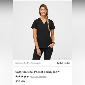 Figs Catarina one pocket scrub top